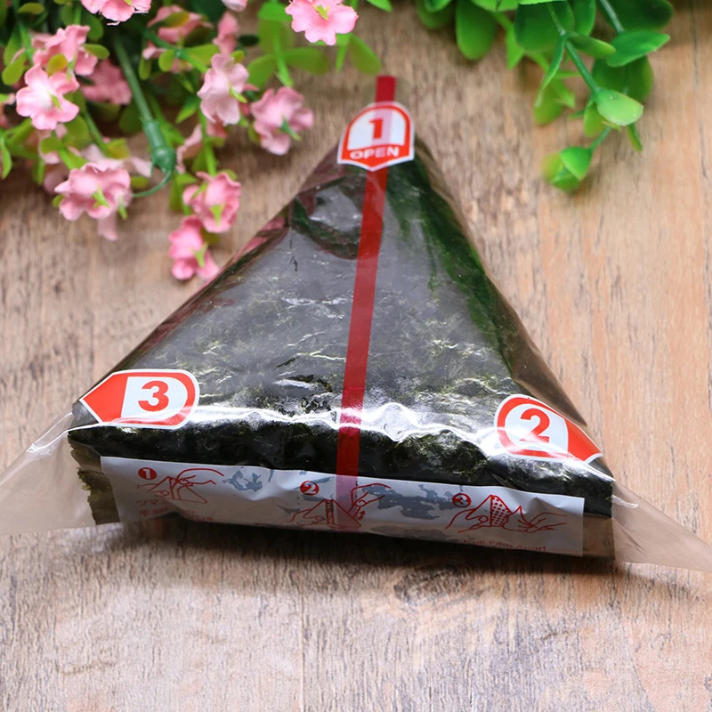 20/50 Stuks Food Grade Dubbele Lagen Japanse Driehoek Rijst Bal Zeewier Onigiri Wrappers Sushi Bento Wegwerp Verpakking Zakken