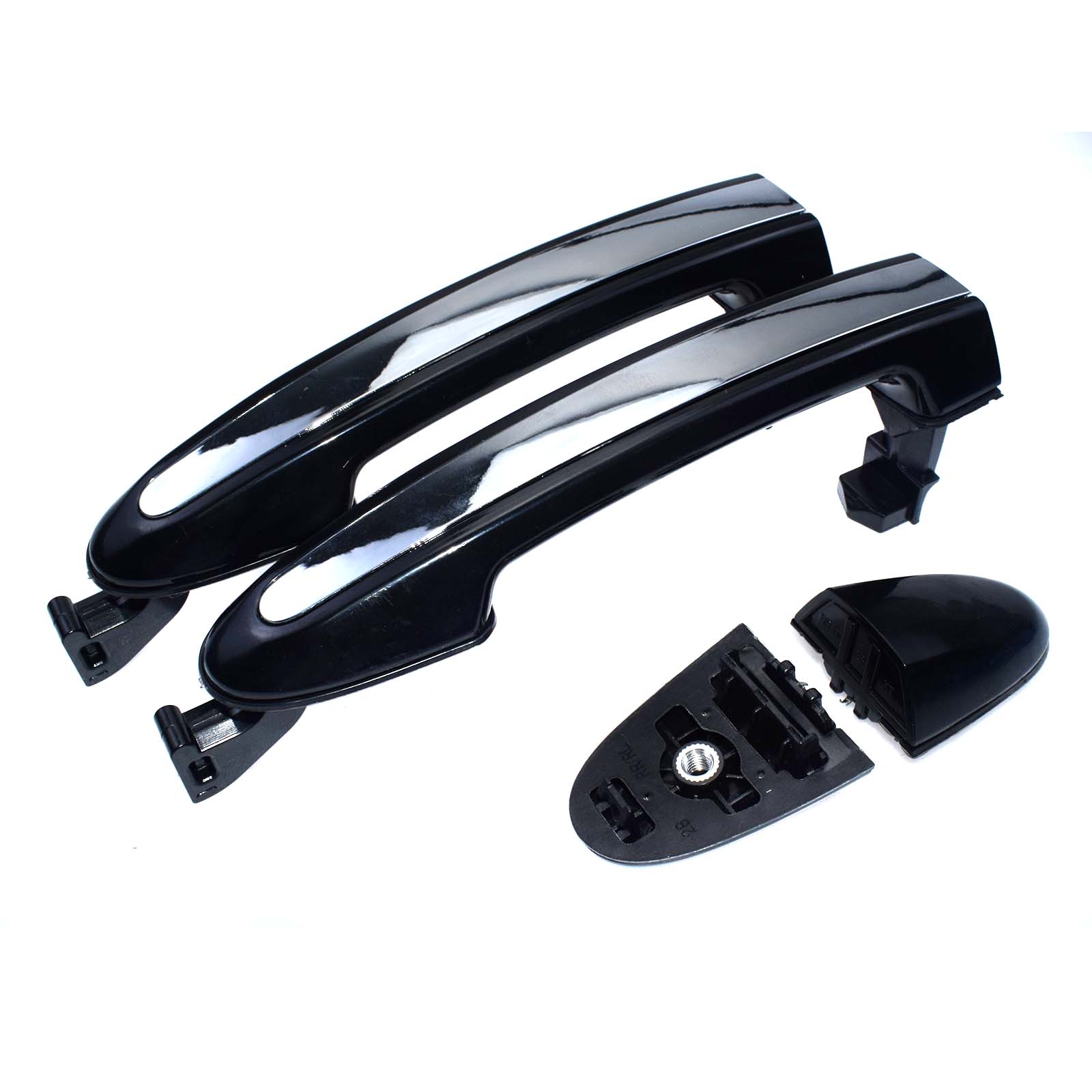 WOLFIGO Black Chrome Voor Achter Links Rechts Exterieur Deurklink Voor Hyundai Santa Fe 2007 826512B000 82661 83651 836612B000