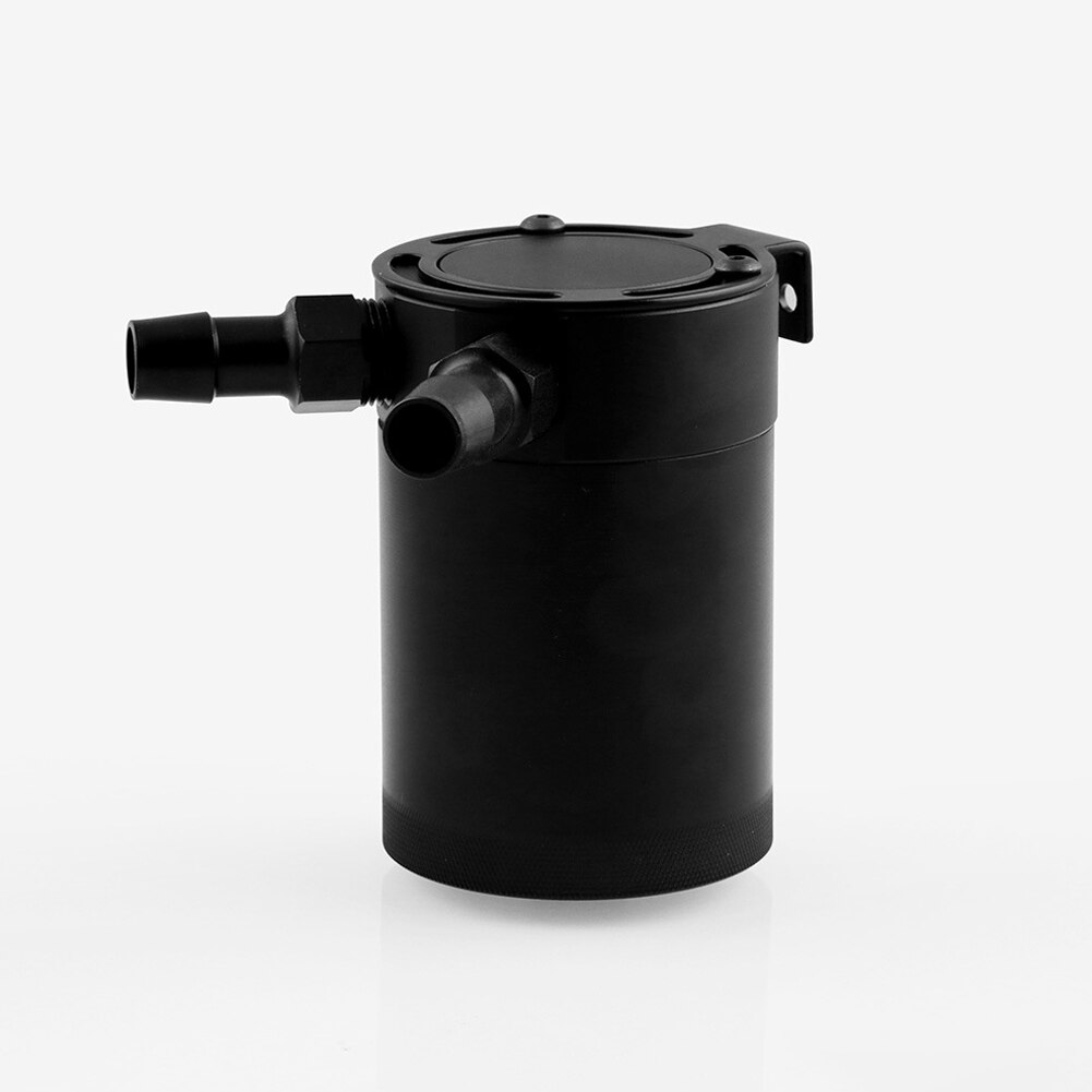 Waste Oil Recycling Universal Compact 2 Port Baffled Oil Catch Can Durable Aluminum Alloy Vehicle Pot