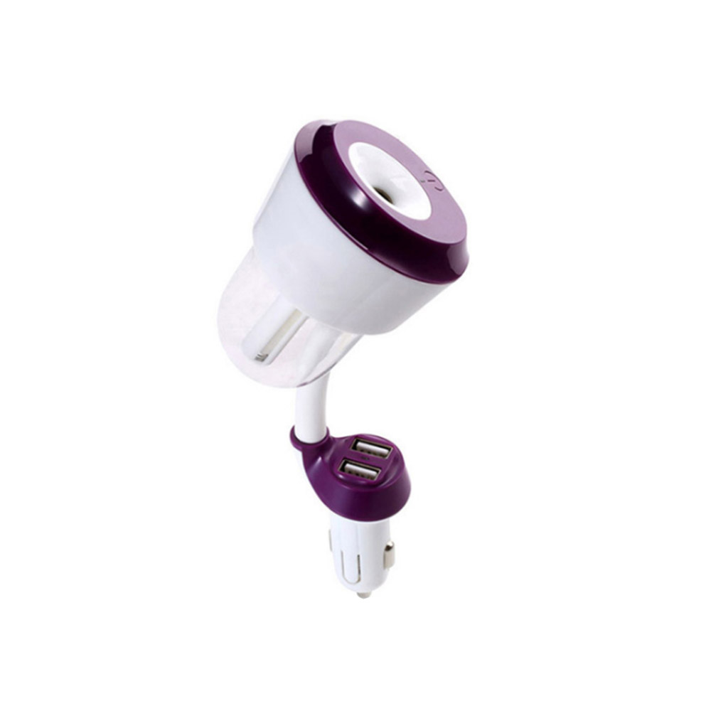 Ambientador para coche, minihumidificador, purificador de aire, difusor de aromas y aceites esenciales, nebulizador de aromaterapia para coche.: Púrpura