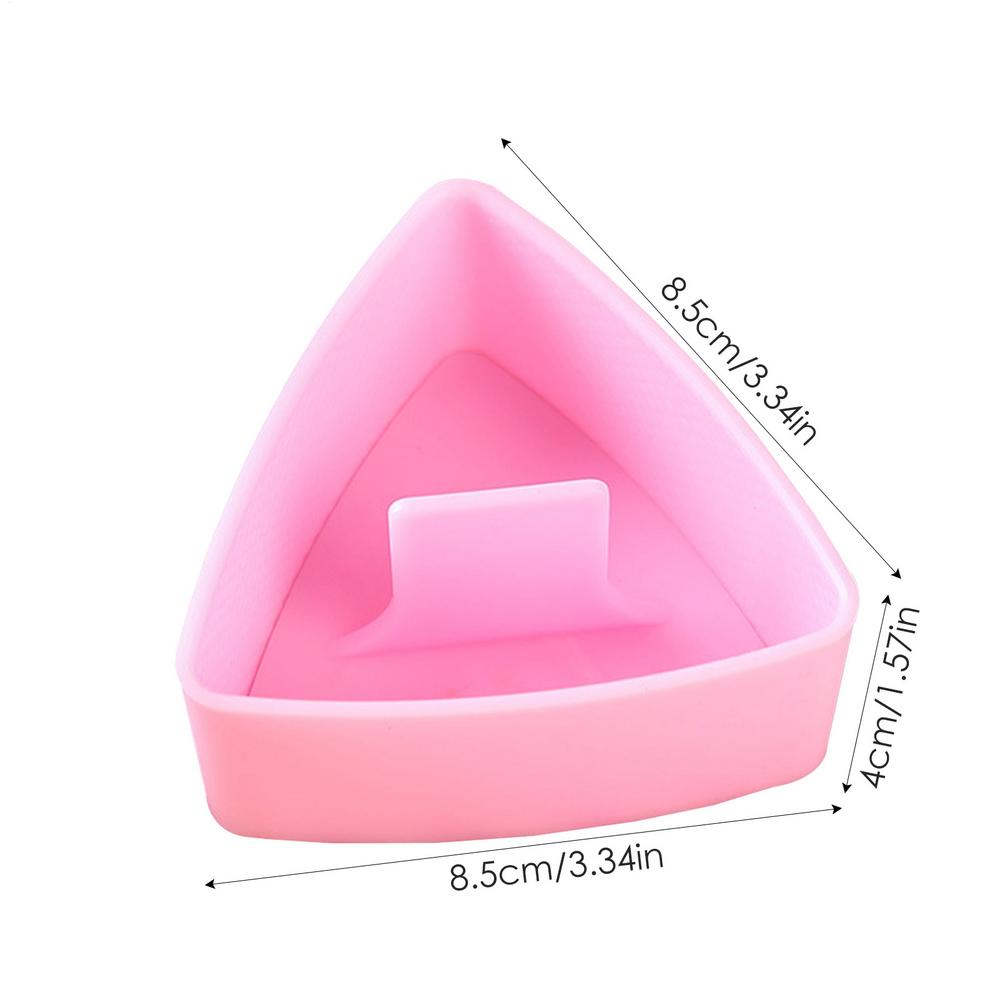 Sushi Mold Triangle Mould Onigiri Rice Ball Food Press Triangular Sushi Maker Mold Sushi Kit Kitchen Bento Rice Balls Accessory: Pink