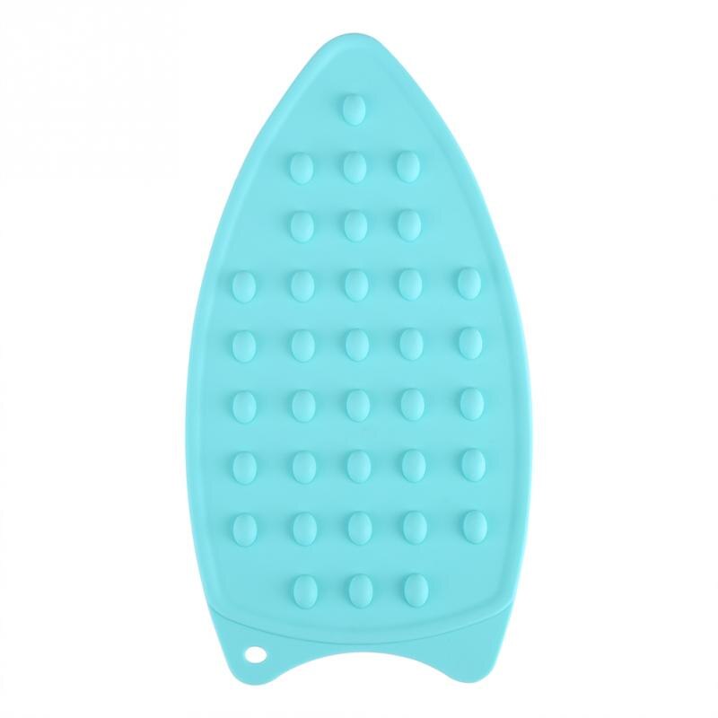 Insulation Boards Silicone Ironing Board Mat Anti-slip Rest Pad Mat Safe Surface Iron Stand Mat Rest Ironing Pad: blue Green