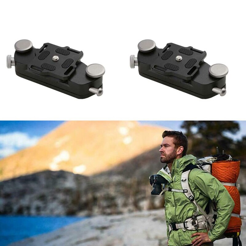 Universel Dslr appareil photo taille ceinture bandoulière boucle bouton montage pince cintre pince taille boucle démontage rapide