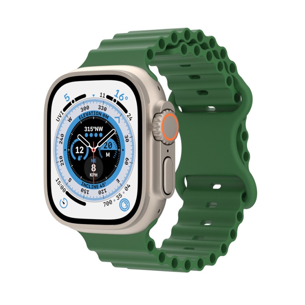 Armband för apple watch ultra band 49mm ultra 1 ultra 2 49mm ocean belt sport silikonarmband corrrea för iwatch-serien ultra 49