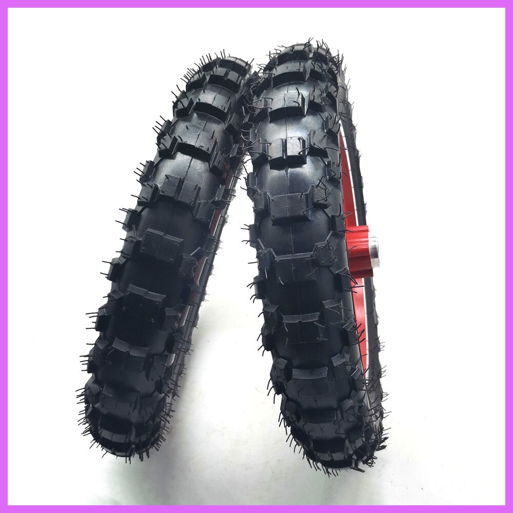 10''Mini Dirt Bike Knobby Tire wheels 2.50-10 Front or Rear rims & tyre Off Road Motocross mini motorrad child