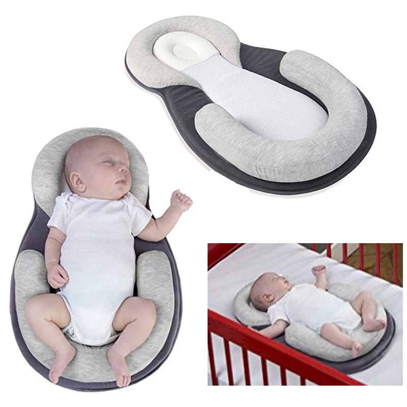 Draagbare Baby Bed Kussen Pasgeboren Baby Matras Lounger Nest Baby Slaap Positionering Slapen Lounger Voor 0-6 Maanden Baby lounger