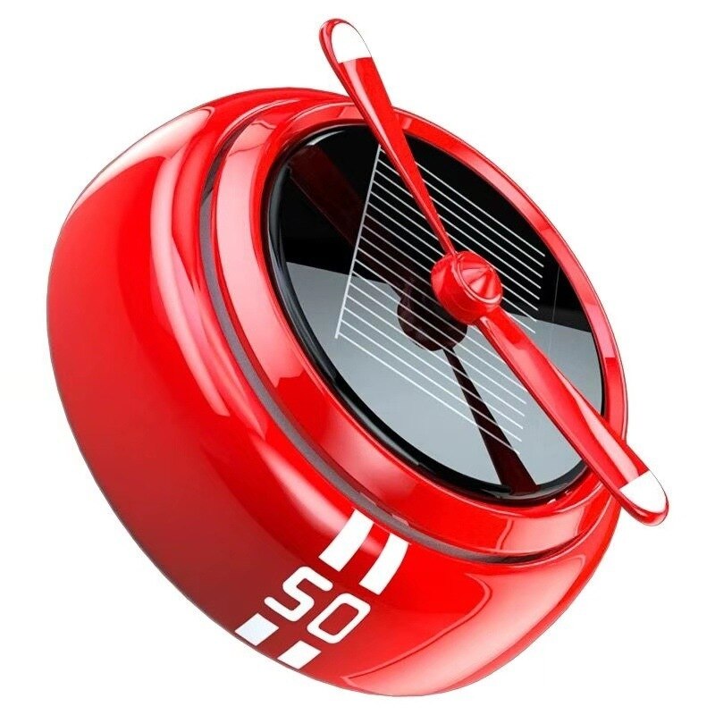 Zonne-roterende auto-luchtverfrisser, roterend mecha-parfum voor auto