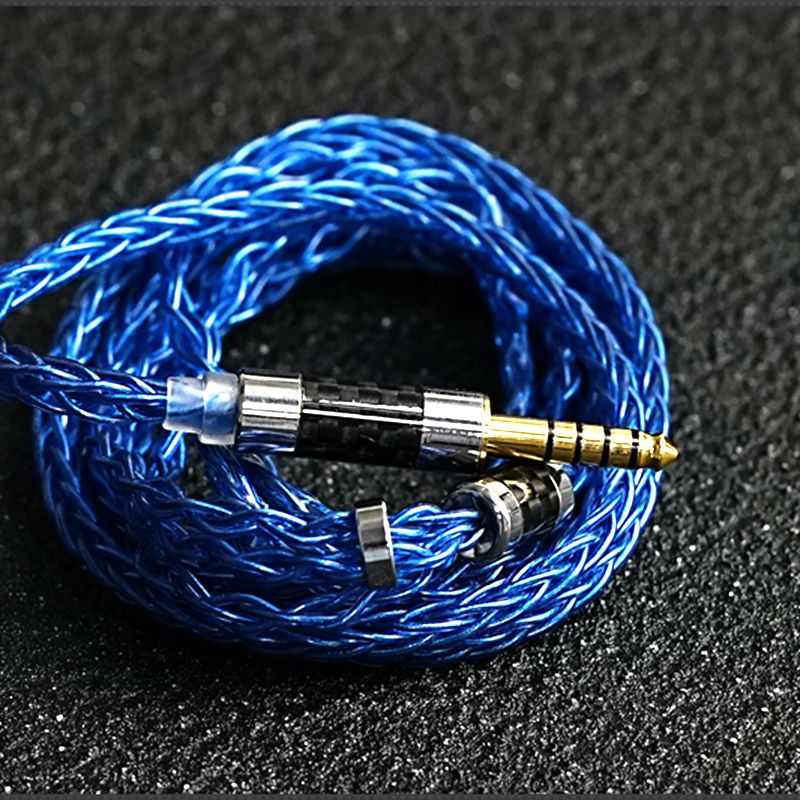 XINHS F17 8-core sky blue silver plated headphone upgrade cable: XS / MULTICOLOR