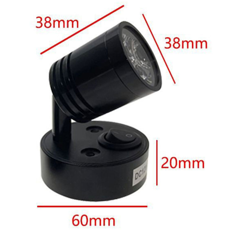 3w læselamper til autocamper 24v 12v drejelamper til campingvogn, læselampe til soveværelse, led-spotlight, natlampe