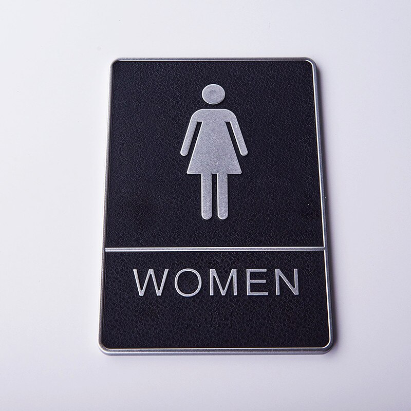 Cartello Toilette cartello decorativo creativo targa Wc segno a parete pasta uso bagno indicatore cartello porta