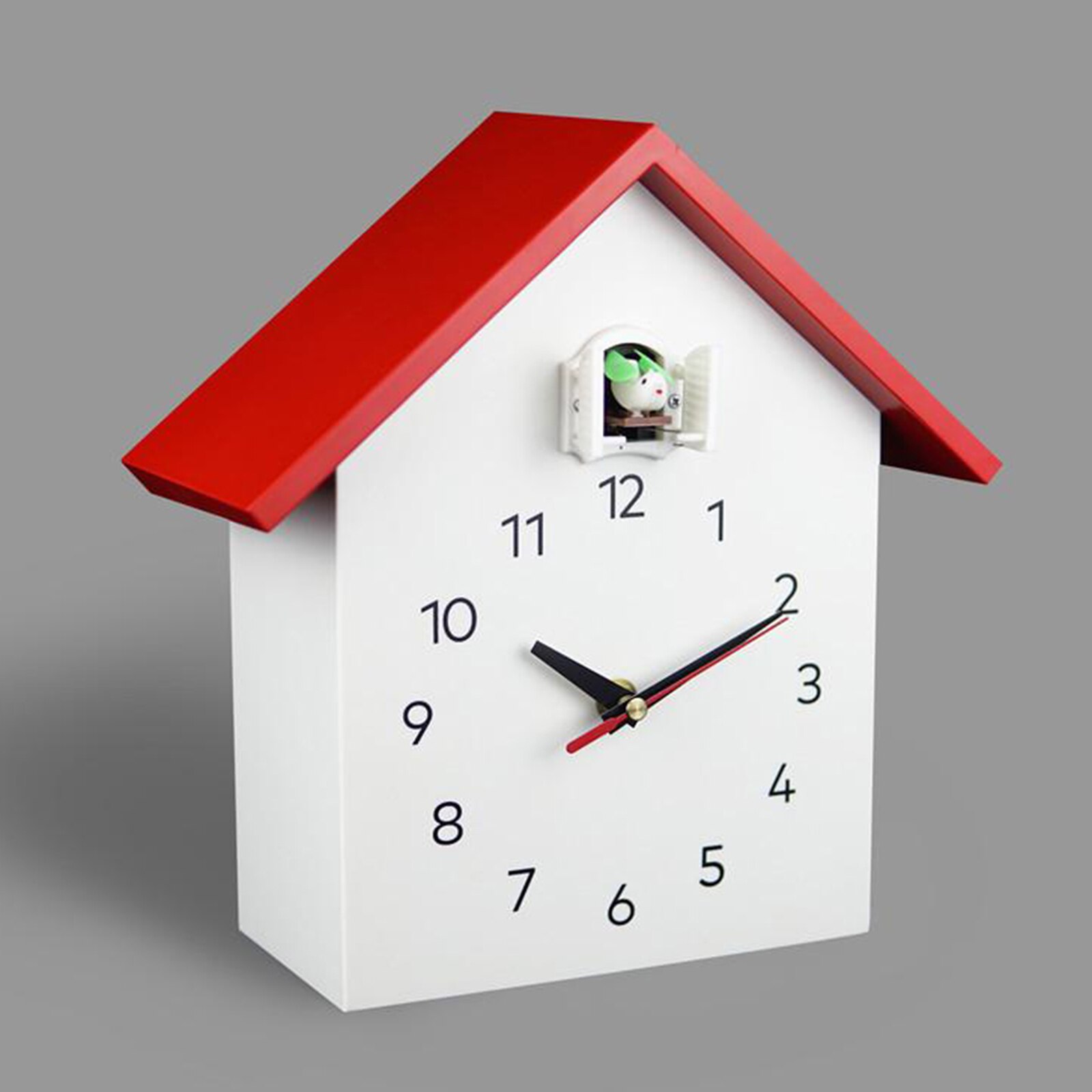Reloj de cuco colgante para niños, Péndulo de pájaro, gabinete de mesa, casa de pájaro, dormitorio, silencioso, decoración de escritorio: Red