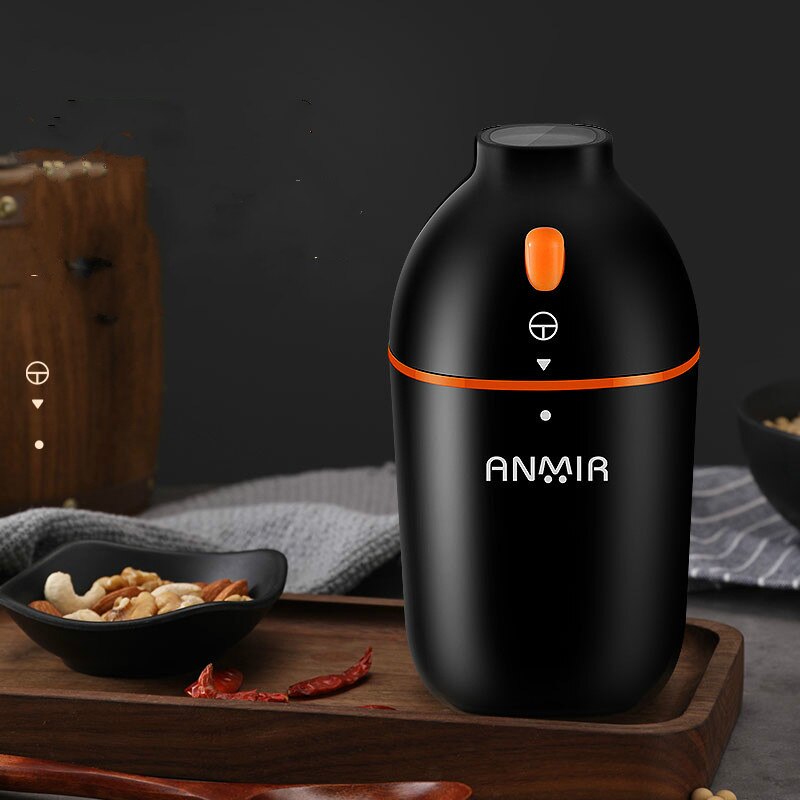 Molinillo de café eléctrico de cocina Mini molinillo de sal pimienta potente especias nueces semillas granos de café máquina de moler electrónica