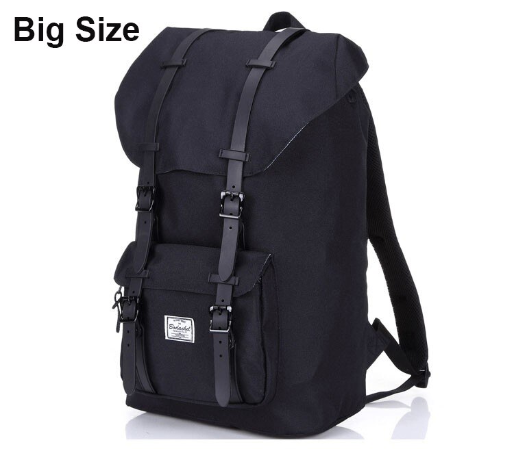 Mochila de viaje Bodachel para hombre y mujer, mochila para portátil de 15,6 pulgadas, mochila para hombre de gran capacidad, mochila turística, mochila a dos: Black