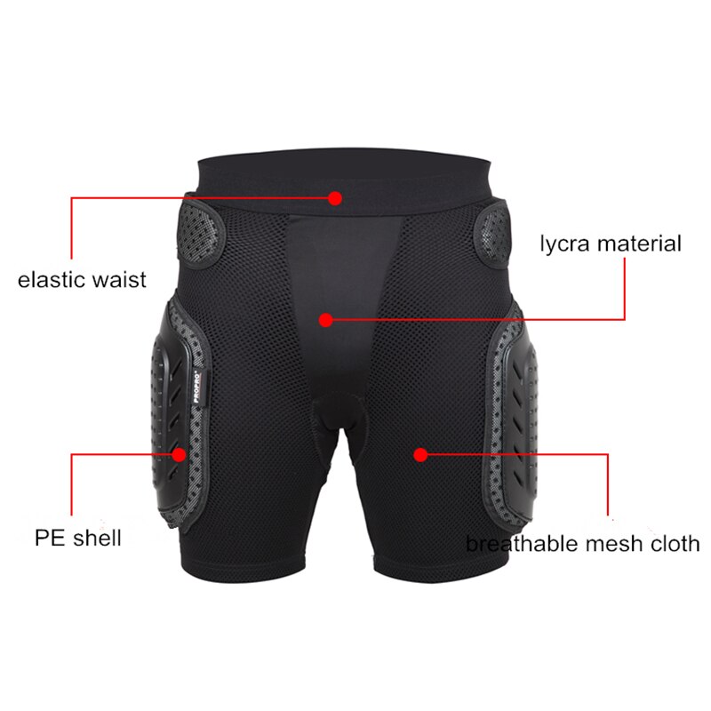 Dsgs Propro Zwart Skateboard Shorts Anti Armor Gear Hip Ondersteuning Bescherming Sportkleding Schaatsen Fietsen Skiën Shorts