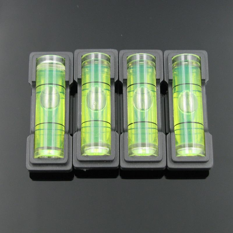 1 Piece 9.5*34mm TV Rack Bubble Level Tools with Plastic Case Spirit level vial Wall hanging TV