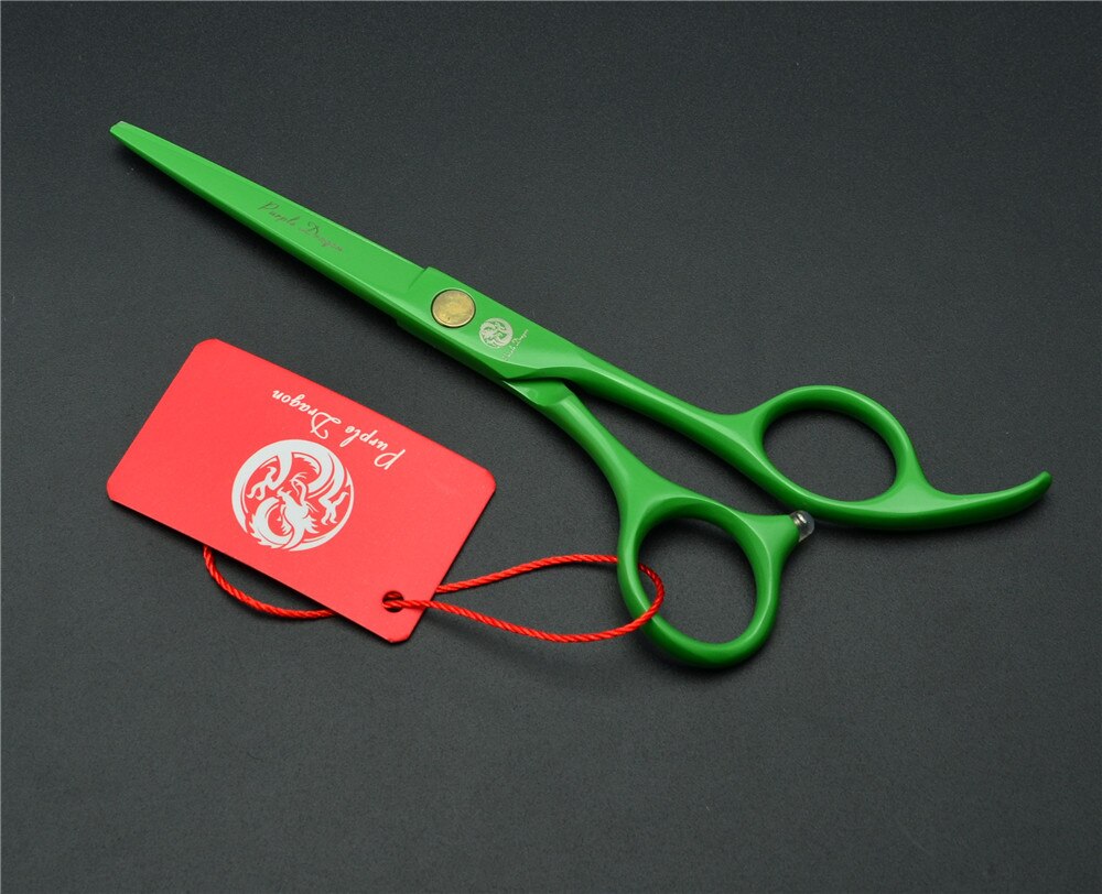 6 inch Hairdressing scissors set Straight Thinning Barber shears Personality Hair Cutting Shears: PD-6S GR gift box