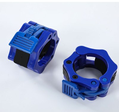 1 Pair Olympic 2" Spinlock Collars Barbell Collar Lock Dumbell Clips Clamp Weight lifting Bar Gym Dumbbell Fitness Body Building: blue 50mm