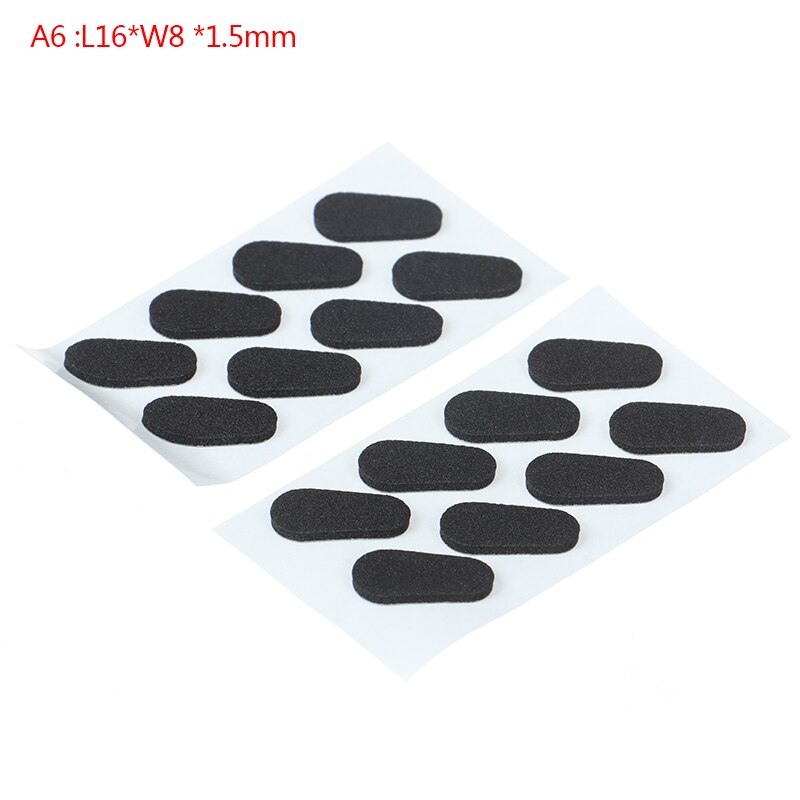Coussinets de nez en mousse souple unisexe, 8 paires, antidérapants, auto-adhésifs pour lunettes: A6