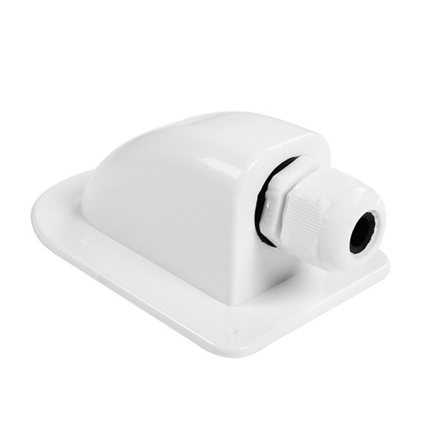Double hole single hole junction box Waterproof ABS Roof Cable Entry Gland For Solar Panels Motorhomes Caravans Boats: single hole