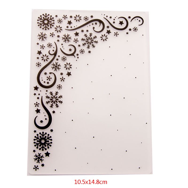 Plastic Embossing Folder Template DIY Scrapbook Photo Album Card Making Decoration Crafts Snowflake