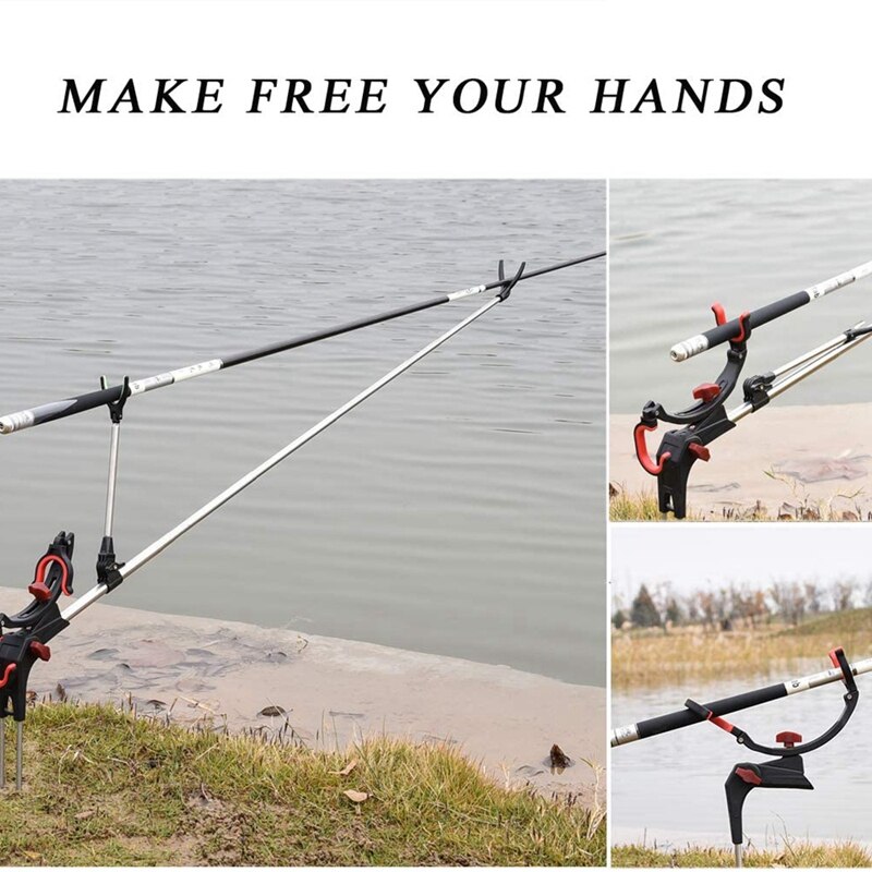 Adjustable Fishing Rod Stand Foldable Rod Holder for Bank Fishing Pole Holder Fishing Support