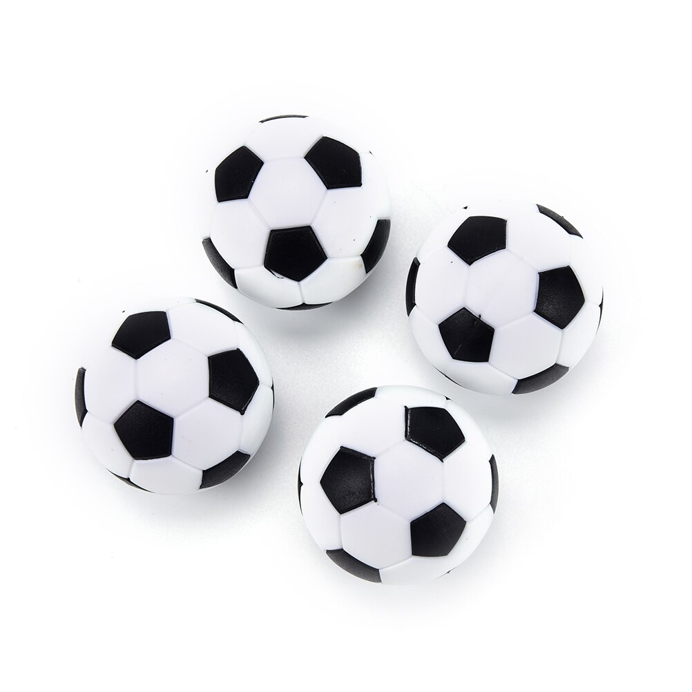 4 Pcs Tafelvoetbal Speelgoed Creatieve Gaven Bal Wit Zwart Plastic Voetbal Mini Bal Voetbal Ronde Indoor Games Machine Onderdelen