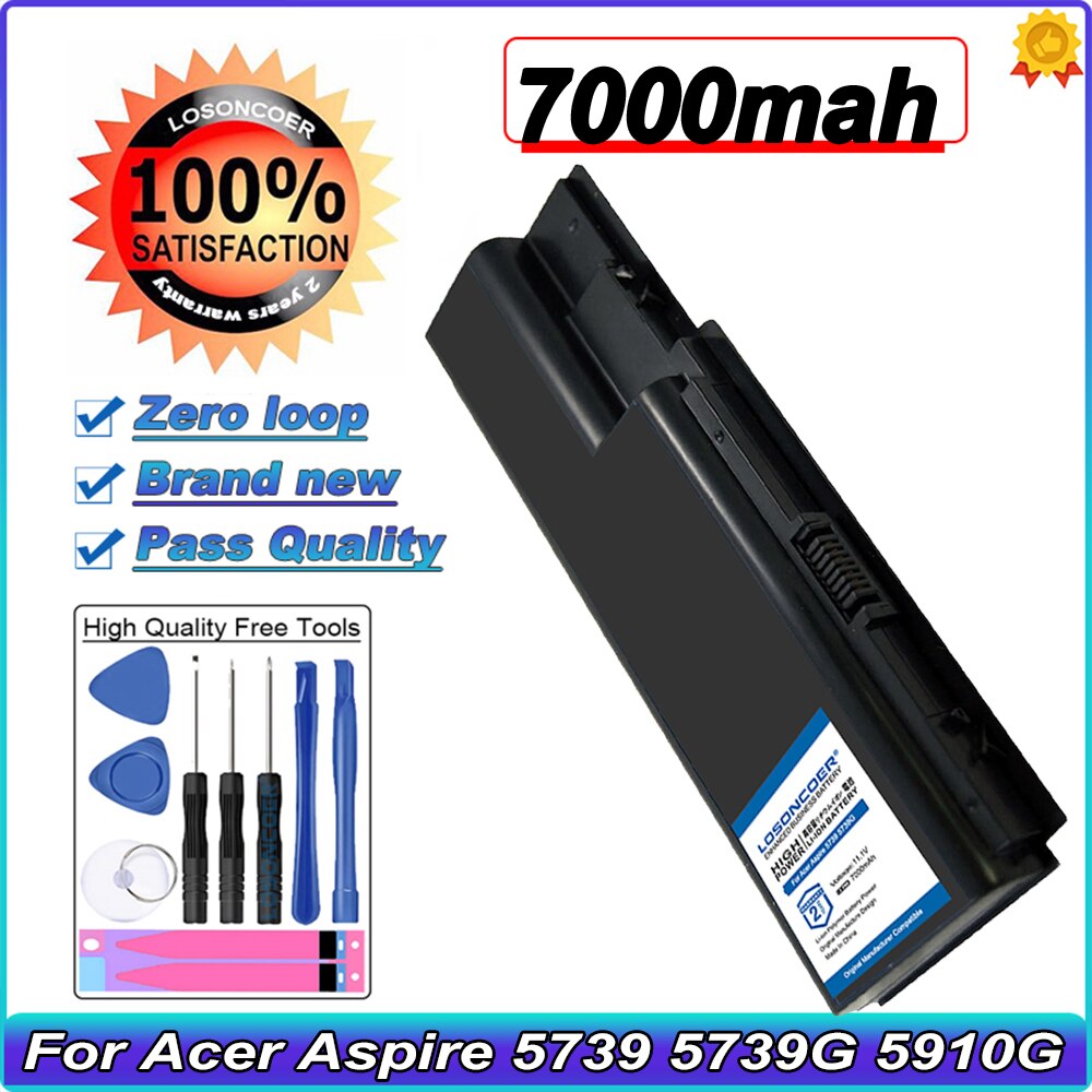 7000mAh Lapotp Battery For Acer Aspire 5739 5739G 5910G 5920 5920G 5930 5930G 5935 5940 5940G 5942 5942G 6530G 6920G 6930 6930G