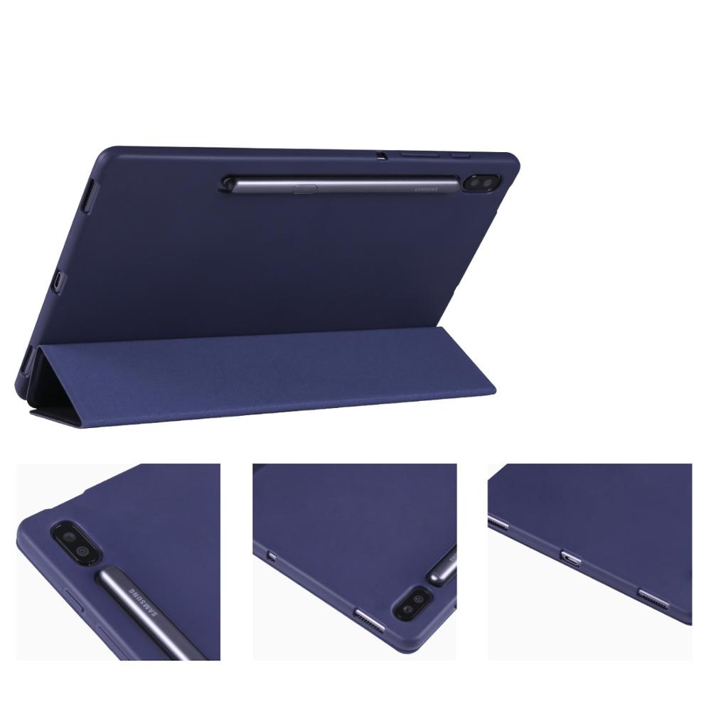 Voor Samsung Galaxy Tab S6 10.5 SM-T860 T865 Case Smart Shockproof Soft Cover Voor Samsung Tab S6 10.5 Inch + stylus