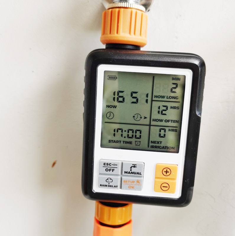Automatisk lcd-skærm elektronisk vand timer sprinkler controller udendørs have timer automatisk vanding enhed vanding værktøj