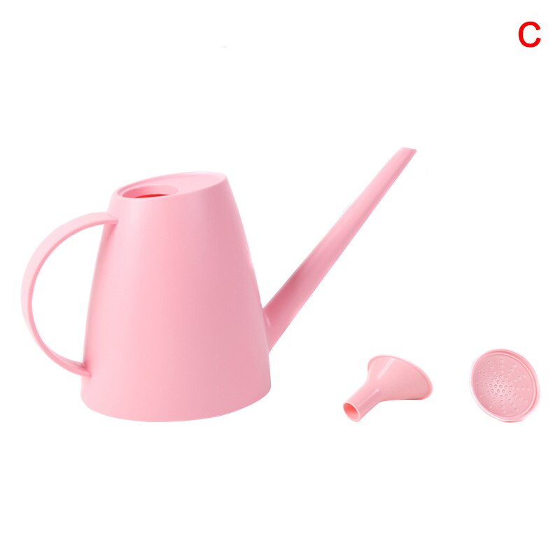 1.8/2L Kunststoff Gießkanne Outdoor Indoor Garten Gießkanne für Wohnkultur Langen Stiel Auslauf jardin 66CY: Pink C