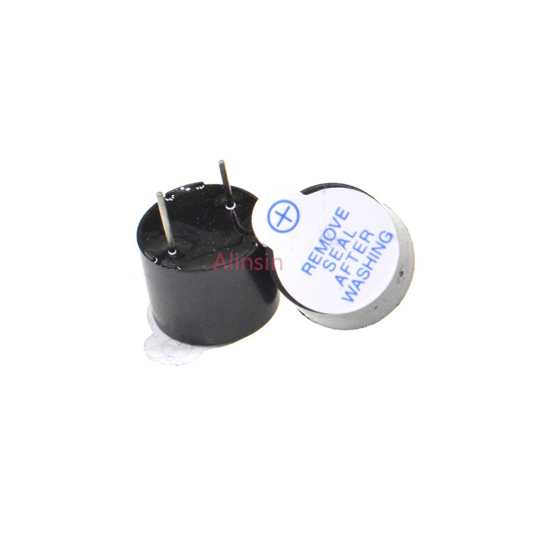 10PCS 3V/5V/12V Passive buzzer/Active Buzzer Magnetic Long Continous Beep Tone 12*9.5mm 12X9.5MM: 5V Active Buzzer