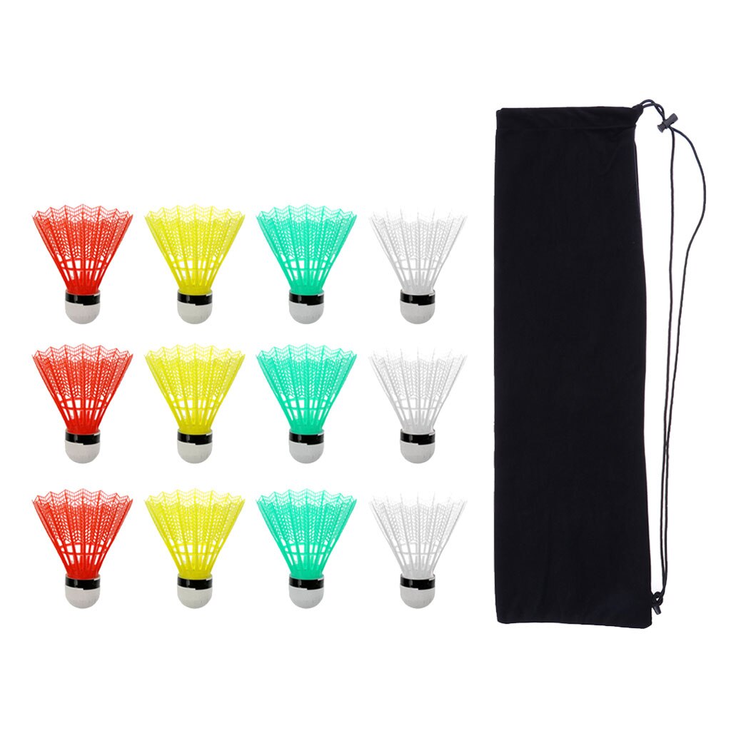 Badminton Racket Soft Cover Racket Case Trekkoord Pack & 12 Shuttles