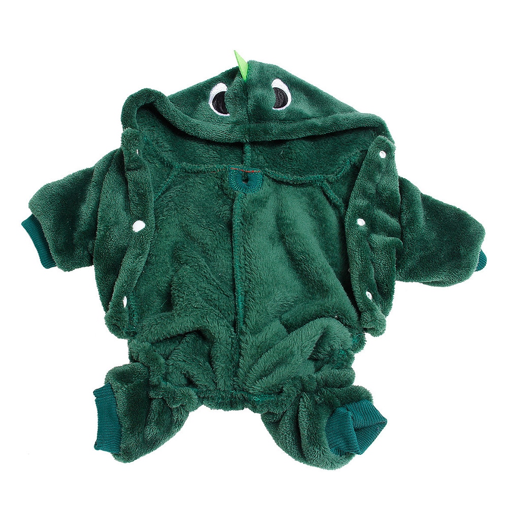 Juhla halloween koriste söpö dinosauruksen muotoinen koiran vaatteet haalarit lemmikkeille koiranpentu huppari vaatteet tee itse cosplay puku