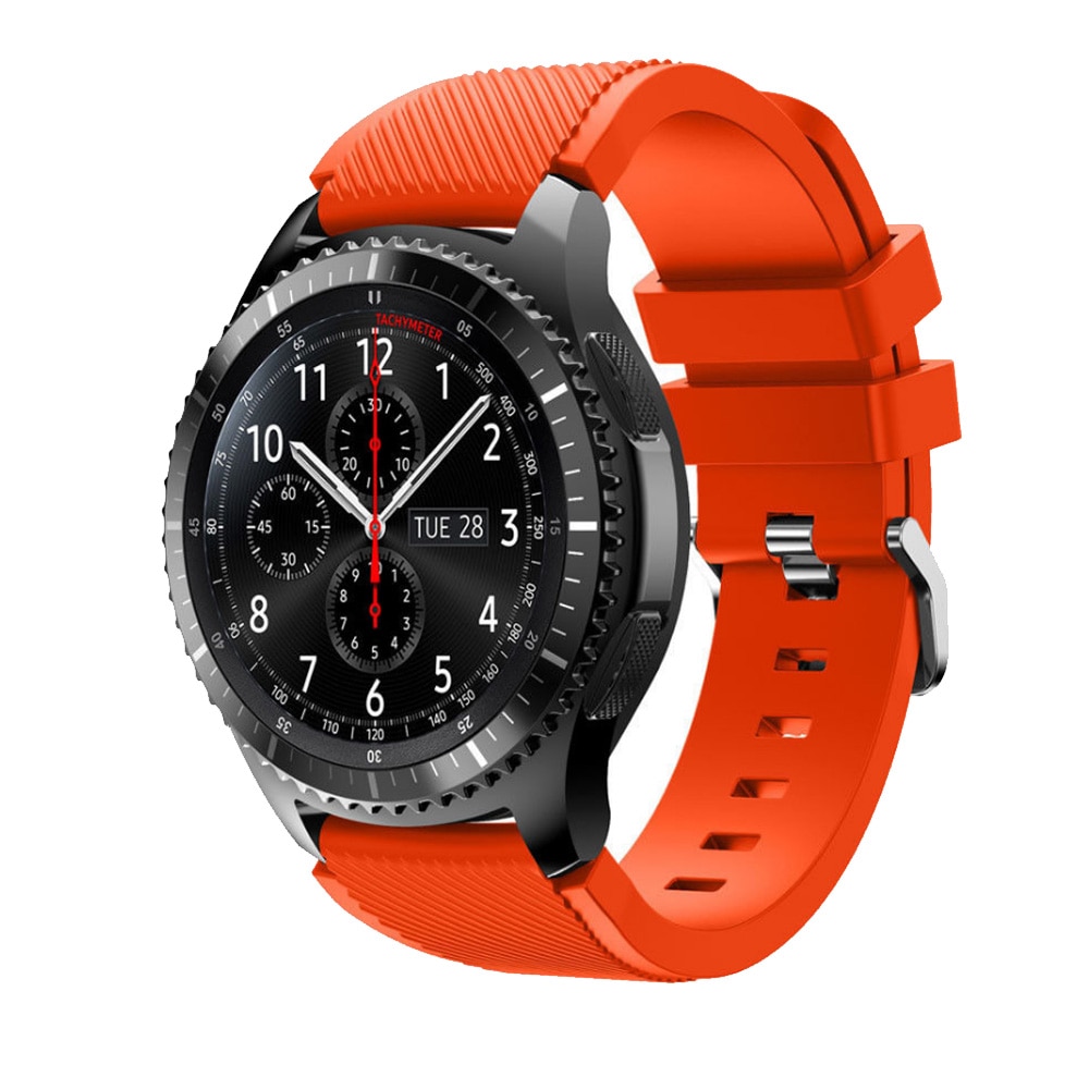 Til galaxy ur 46mm rem til samsung gear  s3 frontier classic 22mm urbånd gummi silikone armbånd huawei ur gt rem