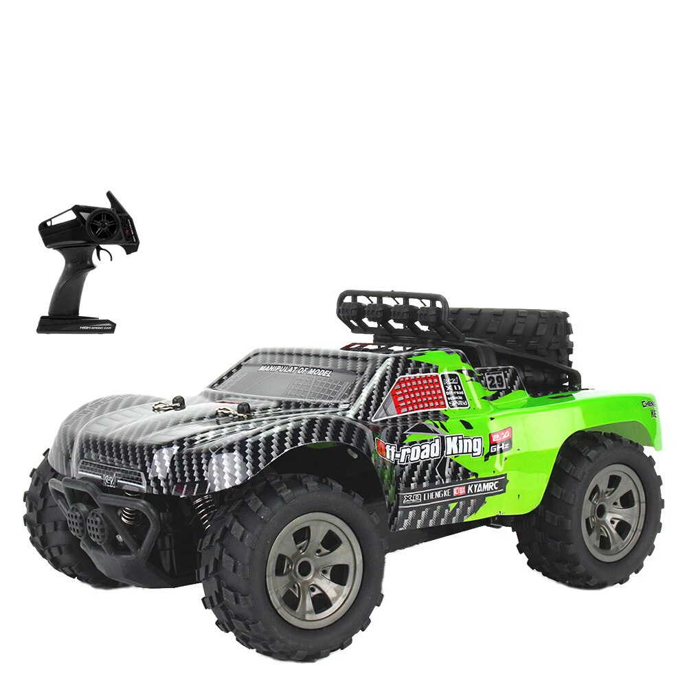 RC Auto 2.4 GHz 1:18 2WD PVC del corpo di Automobile Borsette RC Auto 18 km/h Off-Road King Auto per i principianti Giocattoli per I Bambini Grande Regalo Dei Capretti