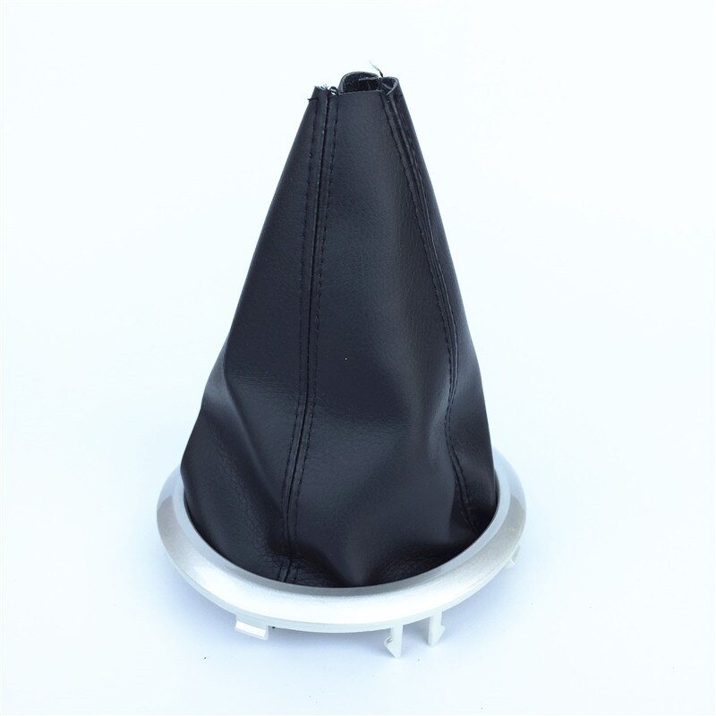 Pomo de cambio de marchas para Suzuki Swift MK2, cubierta antipolvo, marco de cuello, puntada roja/negra, 2005, 2006, 2007, , ,: Negro