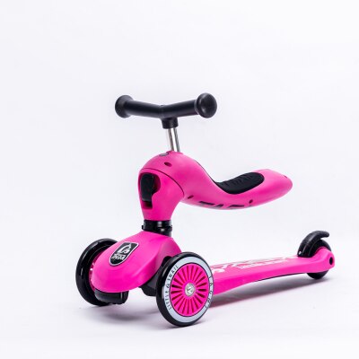 Umwandlung freundlicher Dreirädrige Rolle Fahrt Fahrrad draussen Dreirad Baby 3 in 1 Laufrad Fahrt Auf Spielzeug yoya kinderwagen: Rosa