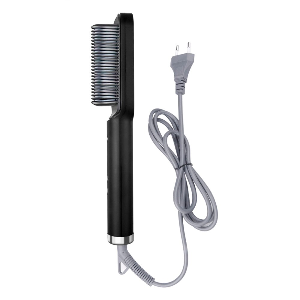 Hair Straightener Curler Fast Heating Combs Men Beard Straightener Brush Straighting Multifunctional Straightener: 05 / UK