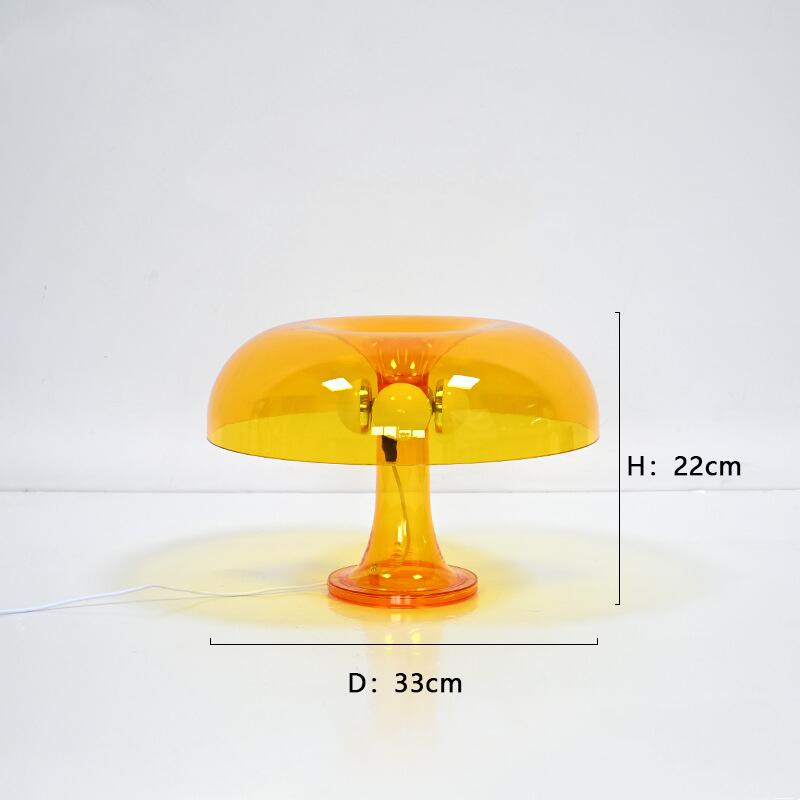 Nueva lámpara de mesa de hongos LED para decoración de hotel, dormitorio, sala de estar, iluminación minimalista moderna, luces creativas de escritorio