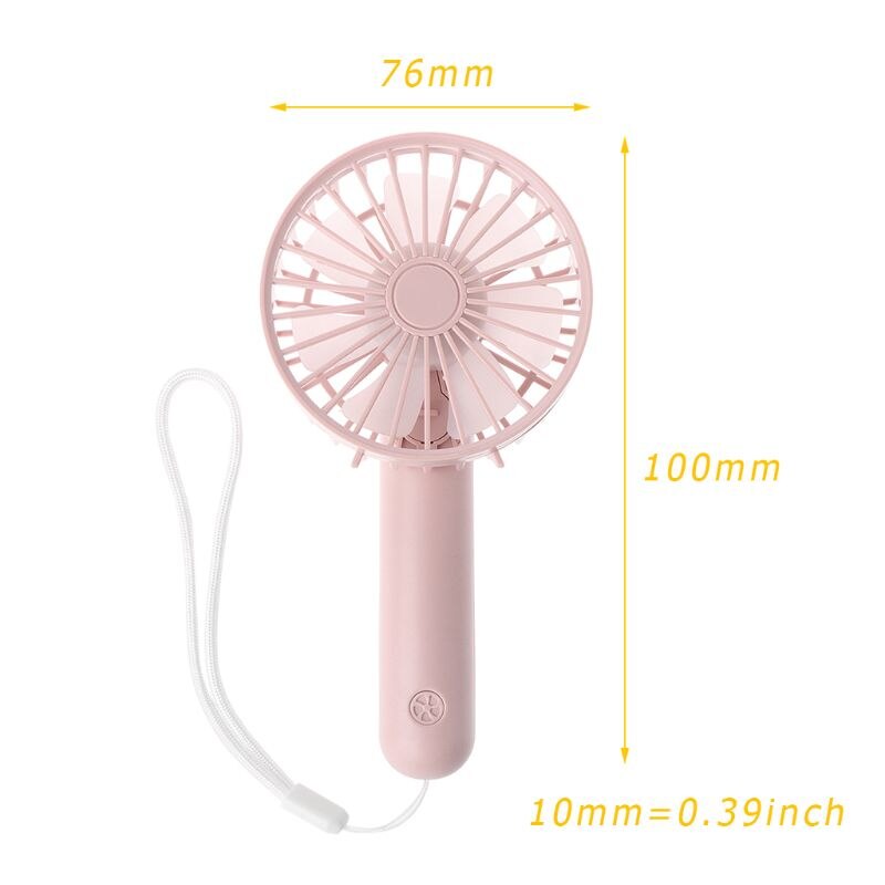 Foldable Hand Fans Battery Operated Rechargeable Handheld Mini Fan Electric Personal Fans Hand Bar Desktop Fan