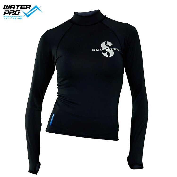 Scubapro Hybrid RASHGUARD MANICHE LUNGHE LADY UPF50 per gli Sport Acquatici lo snorkeling immersioni subacquee: Black / S