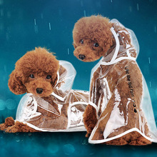 Clear Waterdichte Paraplu Regen Jas Huisdier Puppy Hond Jas Regenkleding Kleding