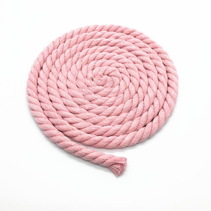 5 metros 10MM 3 partes retorcidas 100% cordones de algodón coloridos/cuerda para bolsa decoración del hogar accesorios textiles DIY: NICKEL