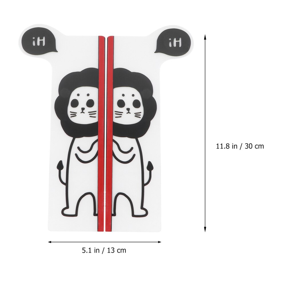 2Pcs Animal Monitor Memo Board Acrylic Message Board Note Holder Computer Monitor Side Panel Transparent Memo Pad