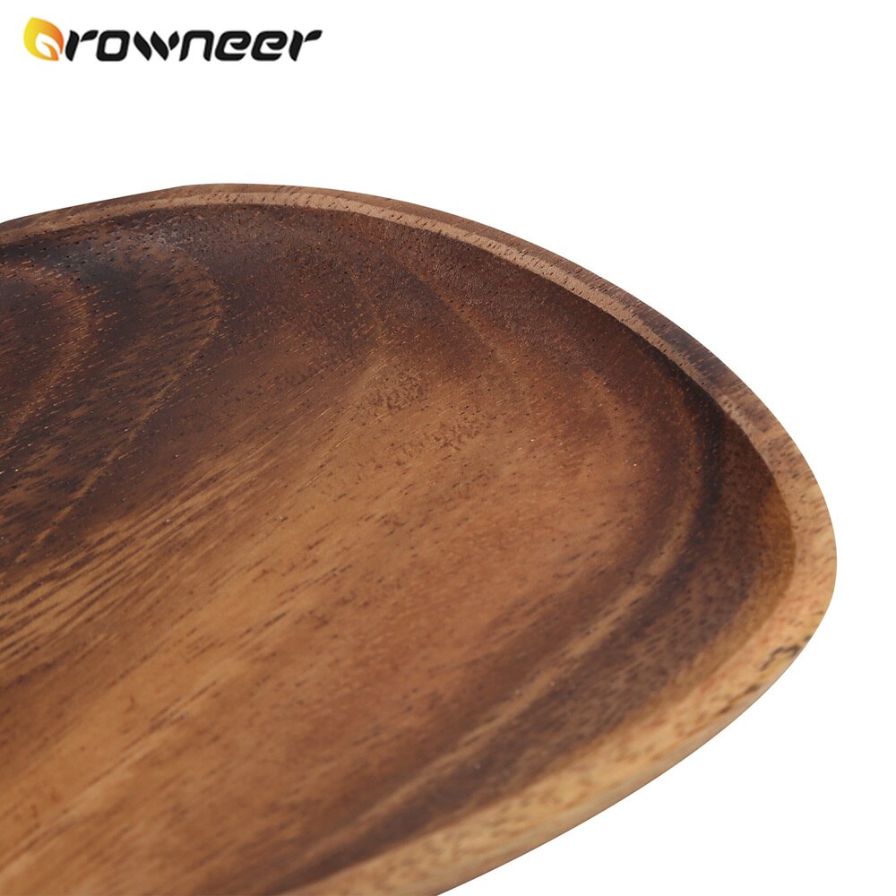 Onregelmatige Vorm Effen Natuurlijke Walnoot Hout Fruit Gerechten Schotel Koekjes Koekjes Moer Brood Snack Middag Dessert Thee Oval Lade