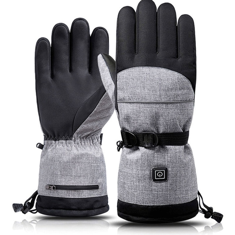 Winter Outdoor Heated Gloves Three-speed Thermostat Warm and Cold-proof Electric