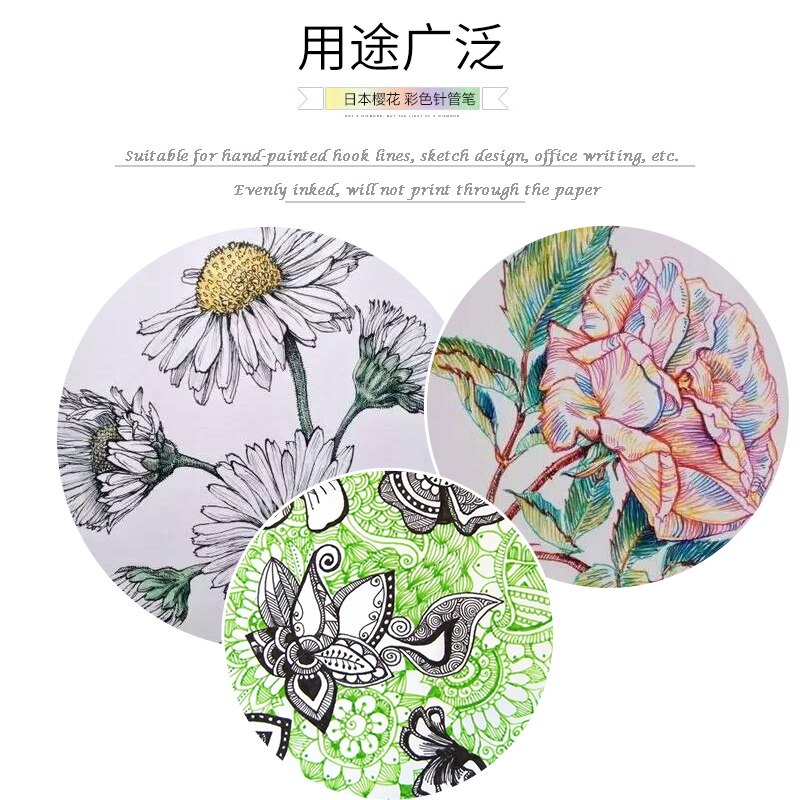 SAKURA-Juego de rotuladores impermeables con aguja, marcadores gráficos de línea de gancho, delineador de Manga y Micron, suministros de arte