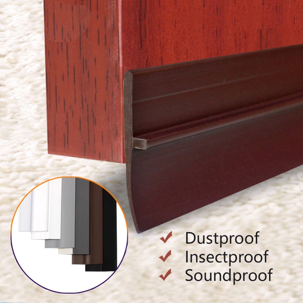 1M Silicone Strip Glass Door and Window Seal Sound Insulation Strip Self-adhesive Windproof Wooden Door Seam Door Bottom