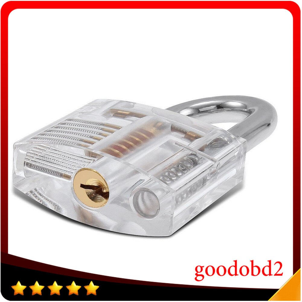 Transparent Pick Cutaway Visable Inside View Padlock Lock For Locksmith Tools Practice Training Skill