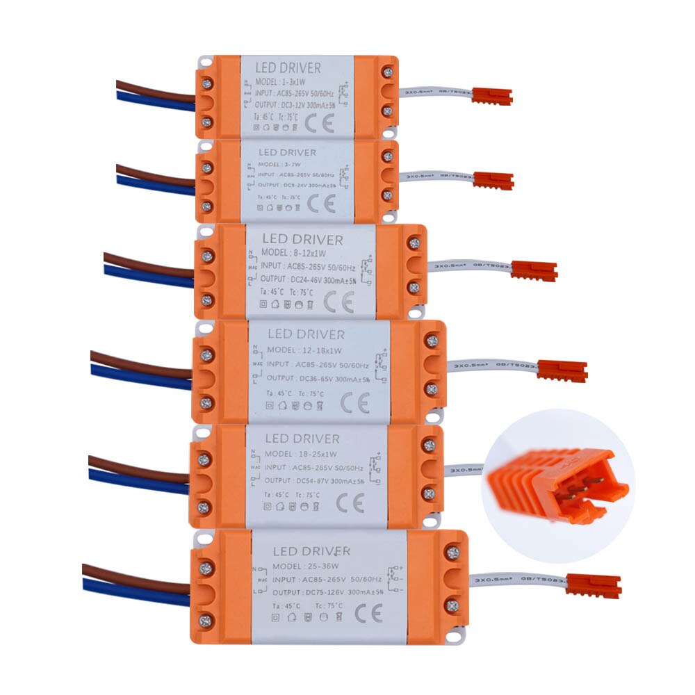 Led Dubbele Kleuren Driver 1W-36W Voeding Constante Stroom 300mA Automatische Spanning Controle Verlichting Transformers Voor led Diy